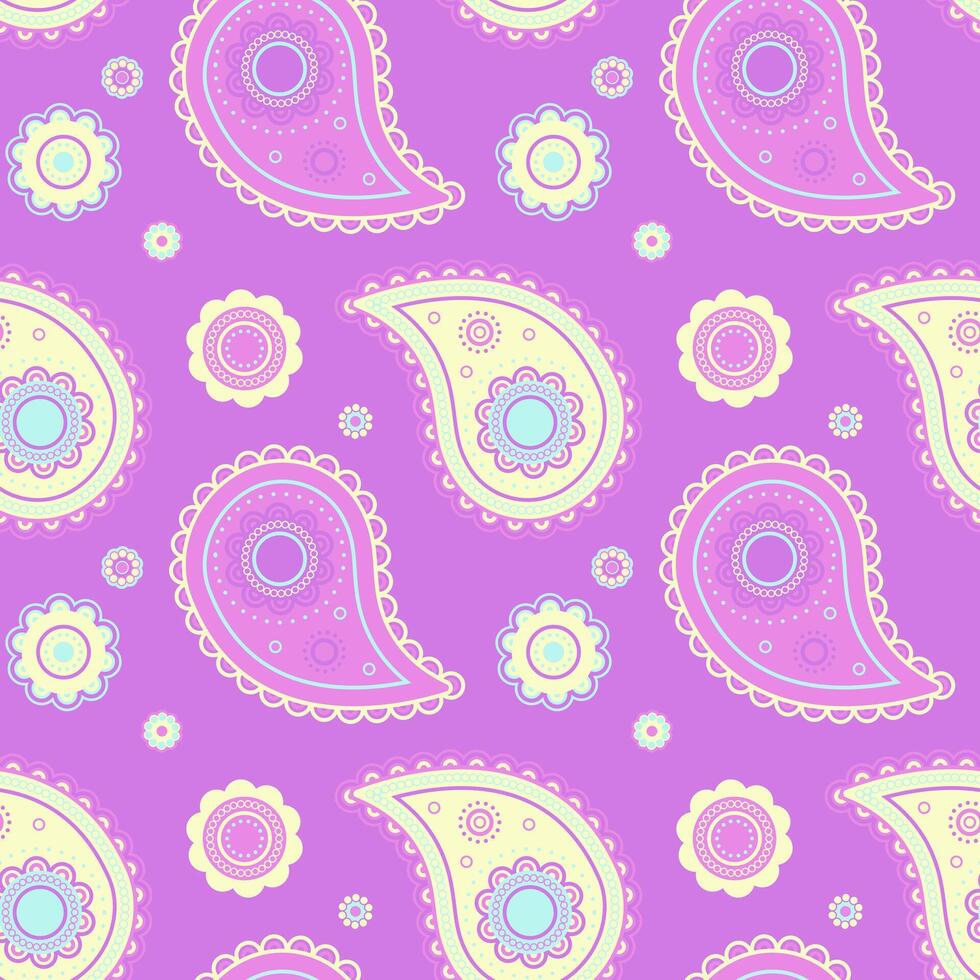 Curly decor of ethnicity material. Flat cucumber, bohemian color. Ornate surreal as pattern canvas. vector