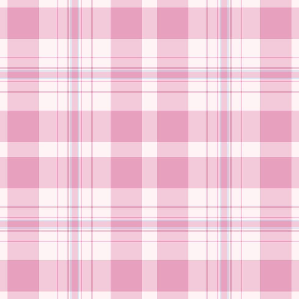 Geometric seamless check texture, london textile pattern tartan. Guy plaid background fabric in light and lavender blush colors. vector
