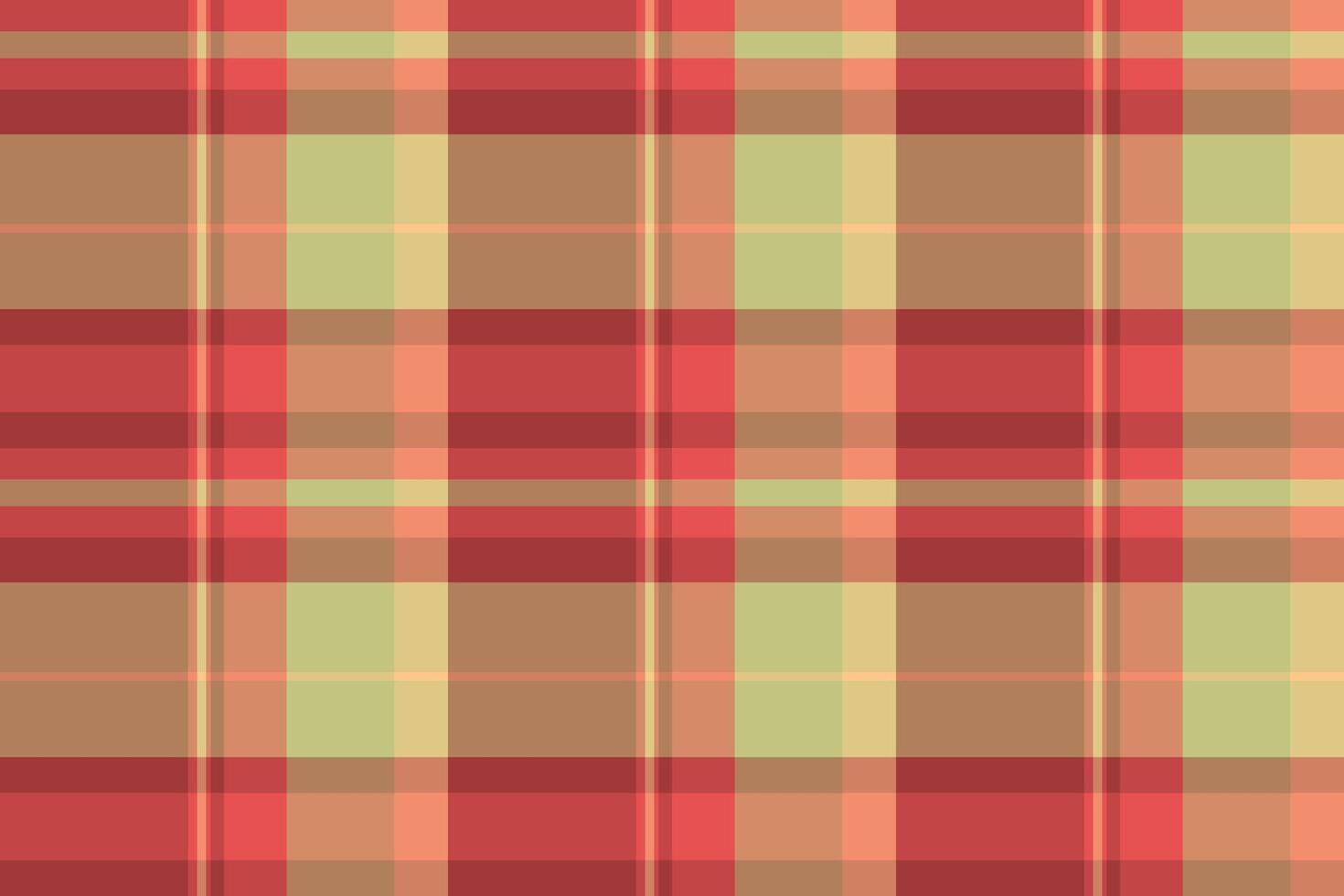 Menswear pattern textile background, invitation plaid fabric check. Mexican tartan texture seamless in red and orange colors. vector