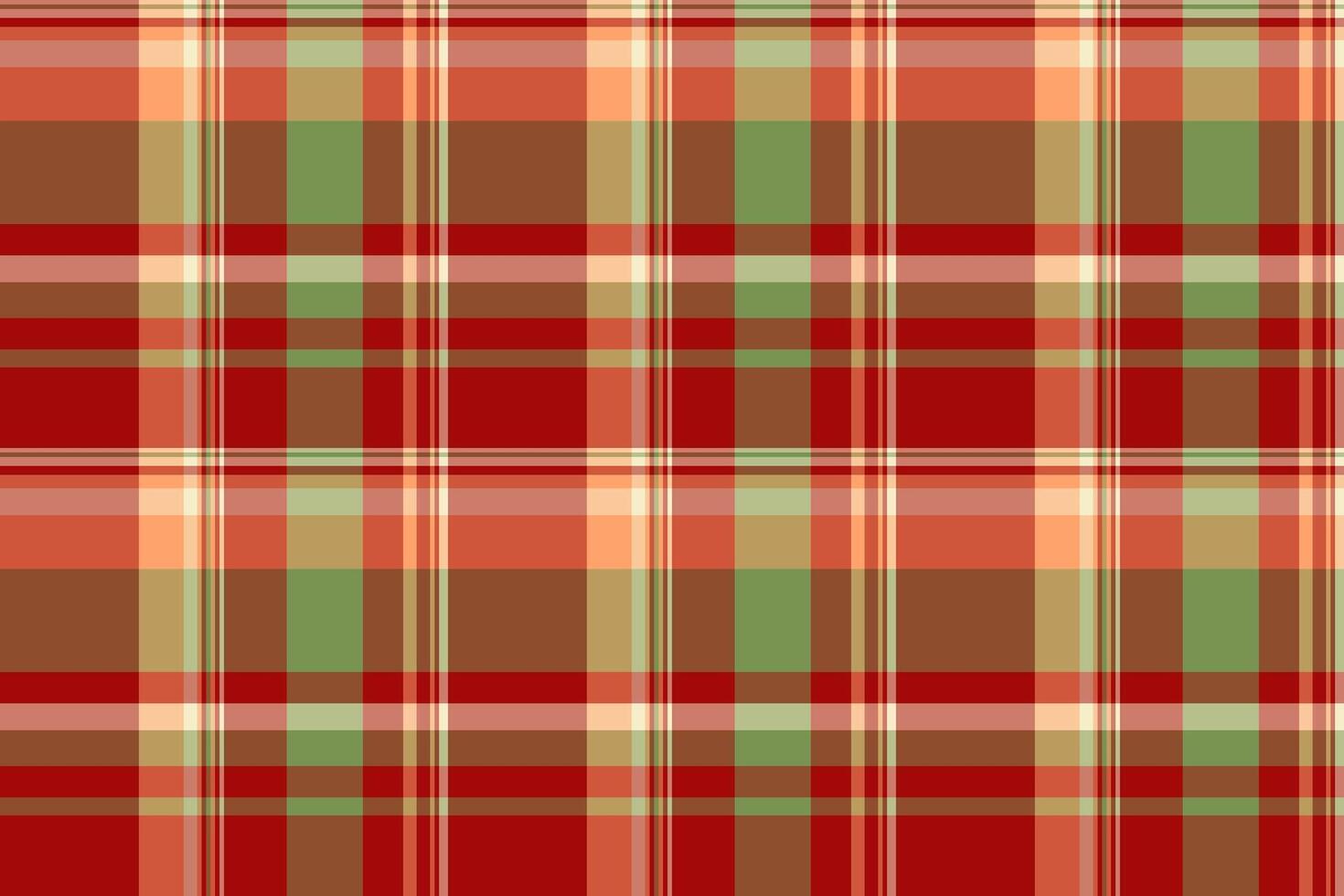 Latin pattern textile tartan, customizable seamless check. Geometric fabric plaid background texture in red and orange colors. vector