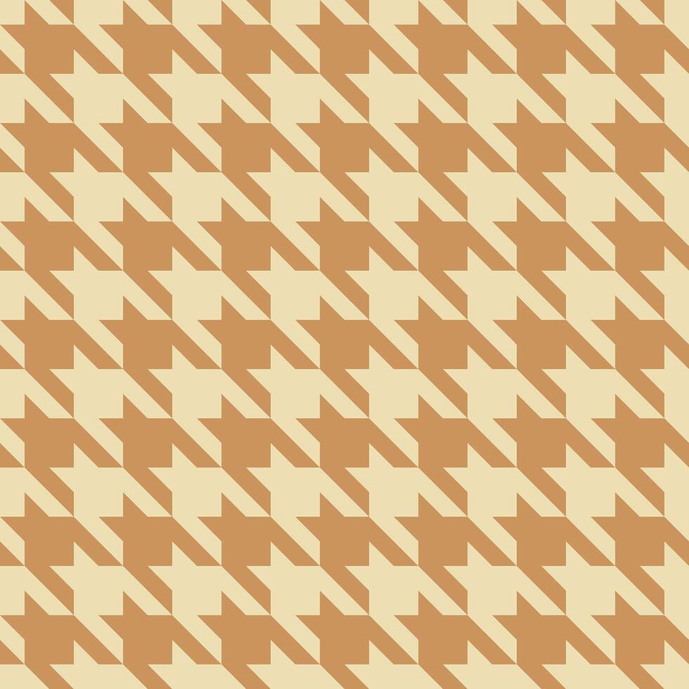 Elegant houndstooth pattern in warm, earthy tones. Perfect for textile design, fashion, or website backgrounds. This timeless geometric texture evokes sophistication and classic style. vector