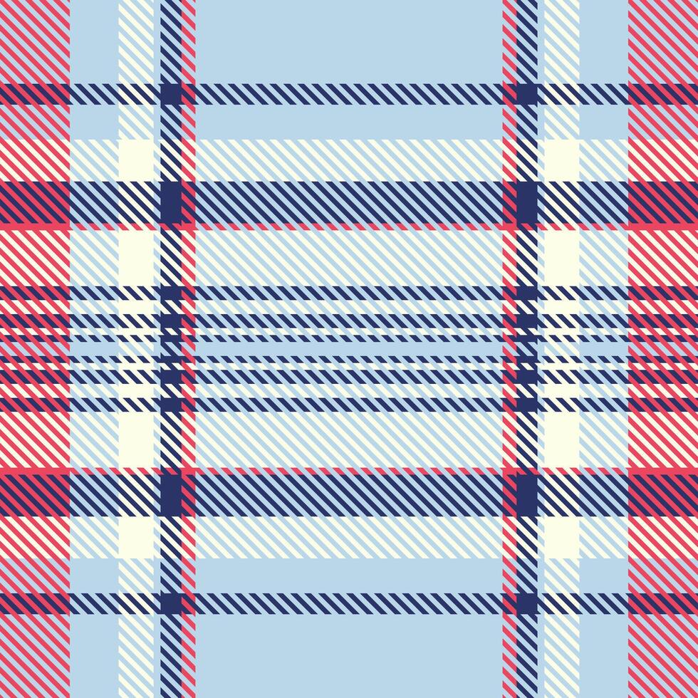 Man seamless tartan pattern, seventies fabric check . Cultural textile background texture plaid in light and blue colors. vector