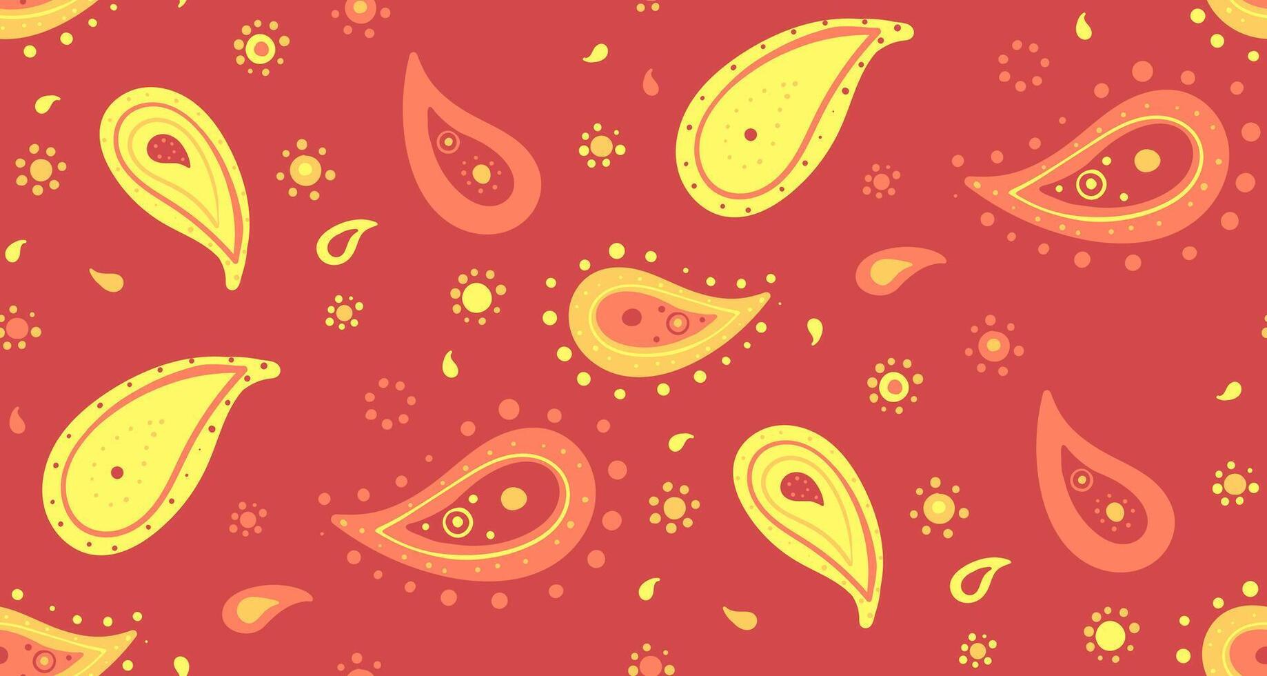 Retro geometric by paisley art. Flower pattern on orient simple. Buta arabic on curled cool. vector