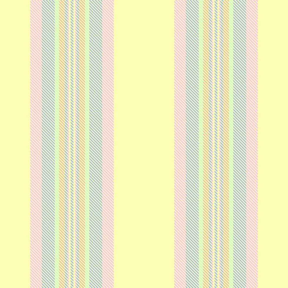 Pastel stripes on a pale yellow background create a cheerful, minimalist pattern. Ideal for textile design, wallpaper, branding, or website backgrounds. vector