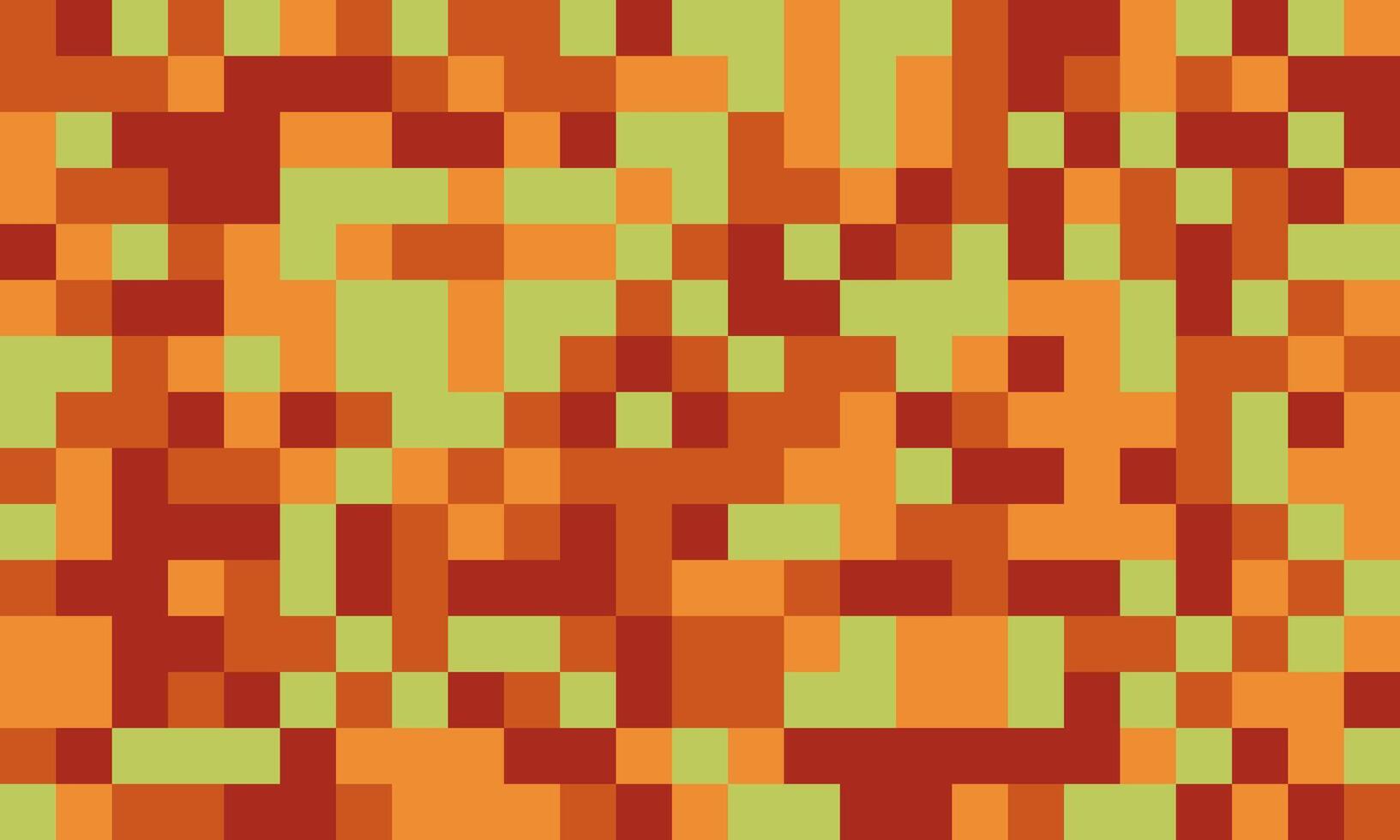 Abstract pixel art background. Warm earth tones create a textured, mosaic effect, ideal for website banners, presentations, or modern design projects. vector