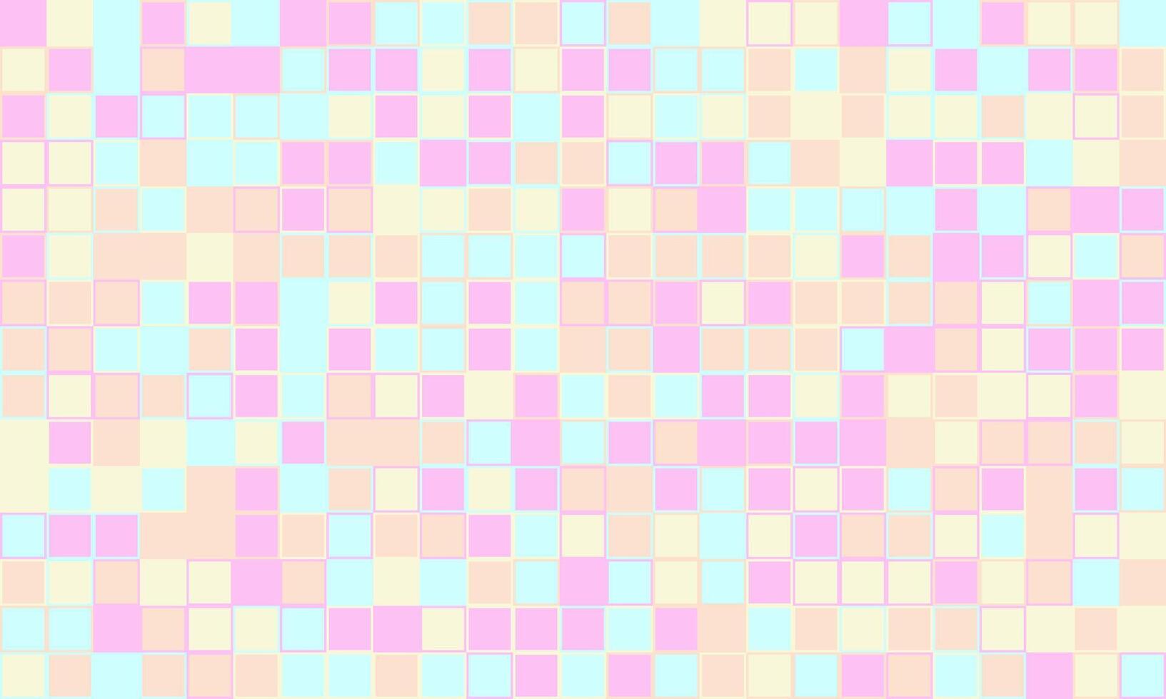 Abstract pastel mosaic background. Soft, dreamy color palette creates a calming, playful mood. Ideal for websites, presentations, or any design needing a touch of whimsical elegance. vector
