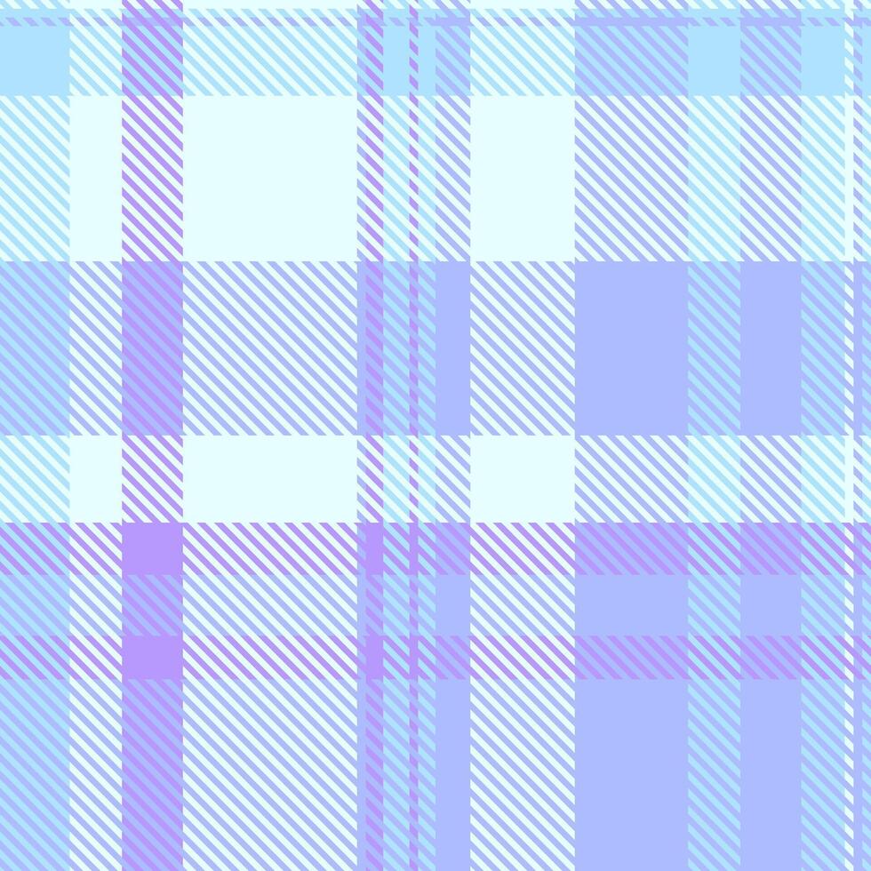 Soft pastel plaid pattern in calming blues and lavenders. Ideal for textile design, website backgrounds, or stationery. vector