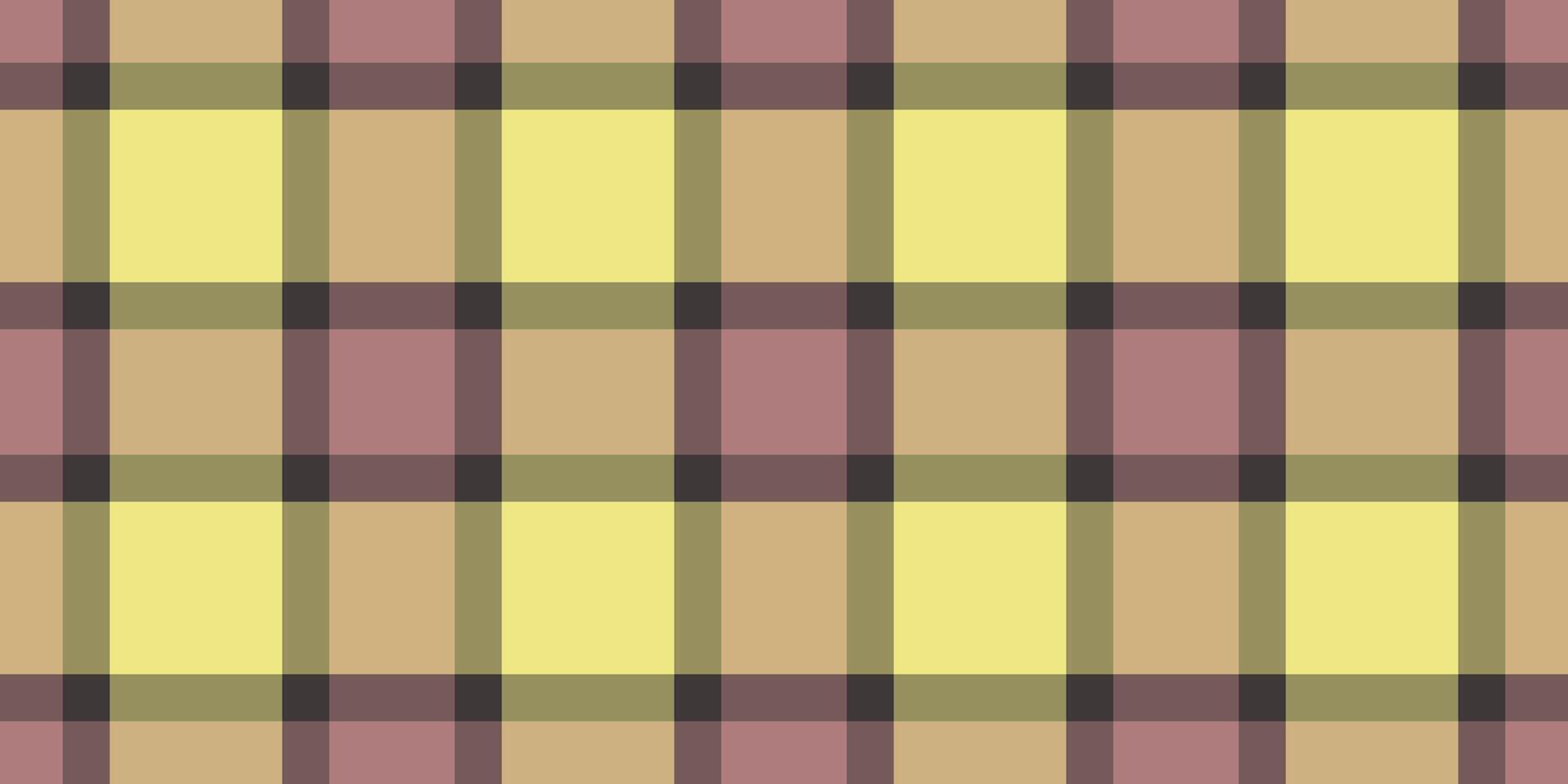 High-quality plaid fabric pattern, perfect for various design projects. Seamless tartan design ideal for fashion and home decor. vector