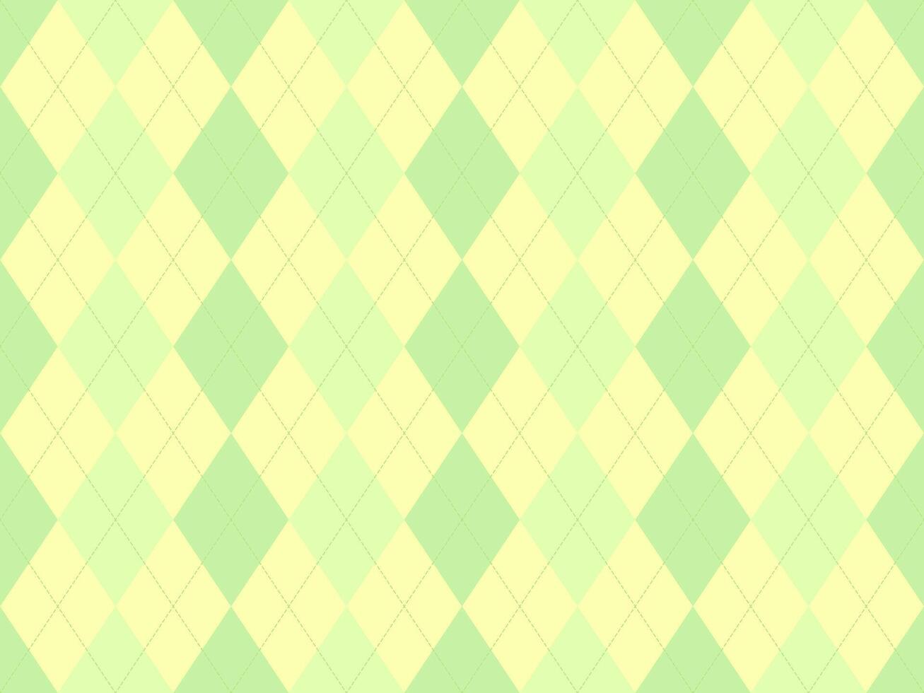 Elegant pastel green and yellow argyle pattern. Perfect for backgrounds, textiles, or presentations. Subtle yet sophisticated, this design evokes feelings of calm and spring. vector