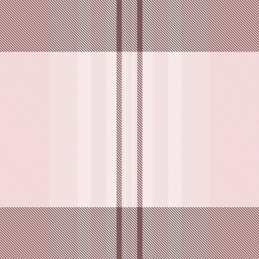 Elegant pink and brown plaid pattern. Perfect for textile design, fashion, or website backgrounds. This subtle yet stylish texture evokes feelings of warmth and sophistication. vector