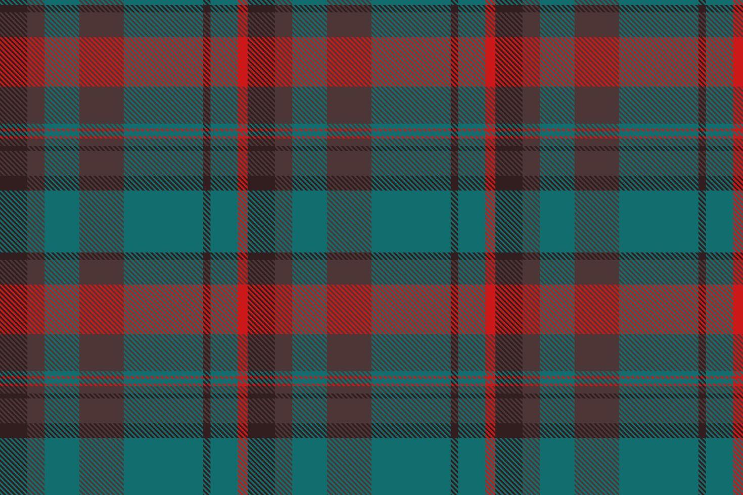 Sofa textile texture fabric, business tartan background. Throw check pattern seamless plaid in red and cyan colors. vector