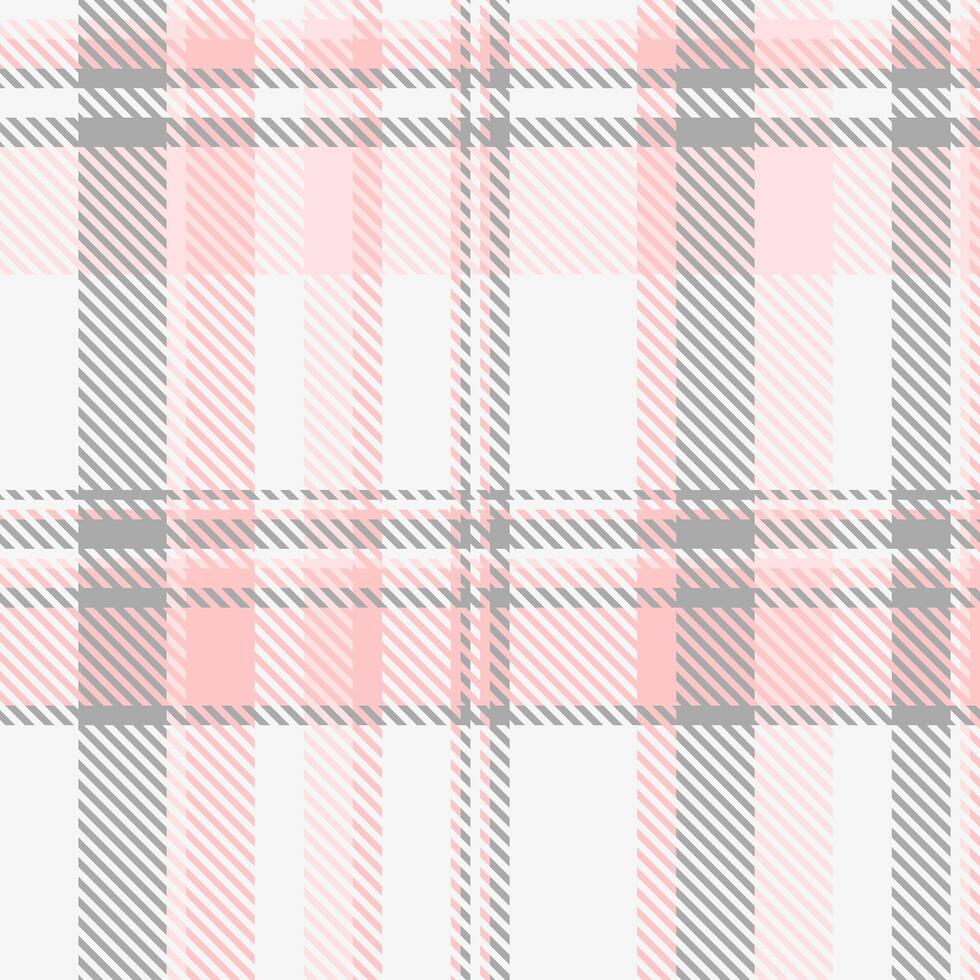 Delicate pink and gray plaid pattern. Perfect for textile designs, website backgrounds, or stationery. Subtle yet stylish, this seamless texture evokes a sense of calm and femininity. vector