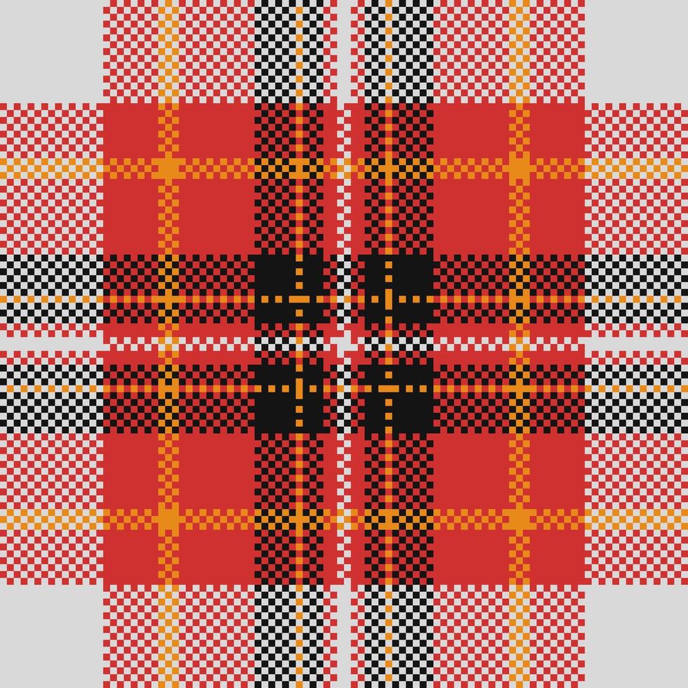 Modern tartan plaid design featuring bold checks and vibrant colors. Perfect for stylish apparel, cozy blankets, or striking fabric prints with a retro flair. vector