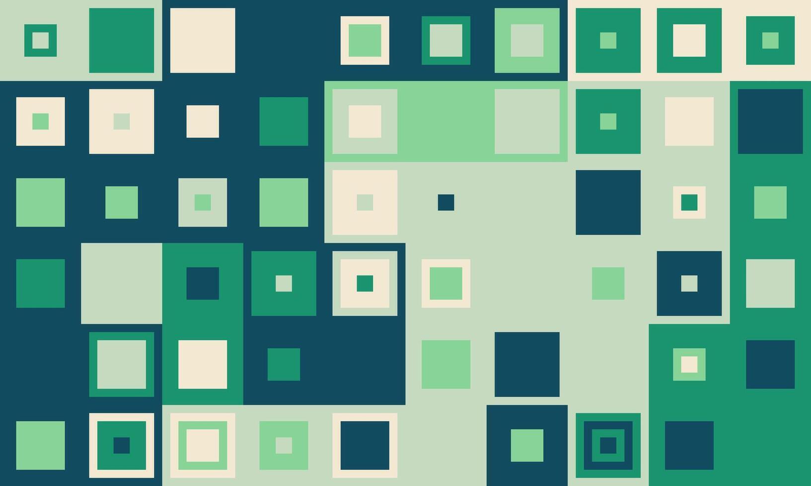 Abstract geometric design featuring an array of squares in muted greens, creams, and blues. This versatile image evokes concepts of data, technology, or modern architecture. vector