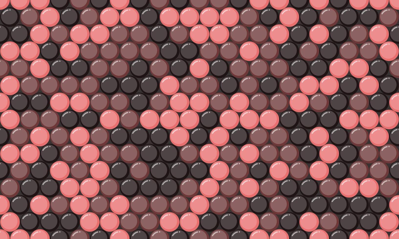 Abstract seamless pattern of pink and brown circles in a diagonal arrangement. Modern geometric design ideal for backgrounds, textures, and website design. vector