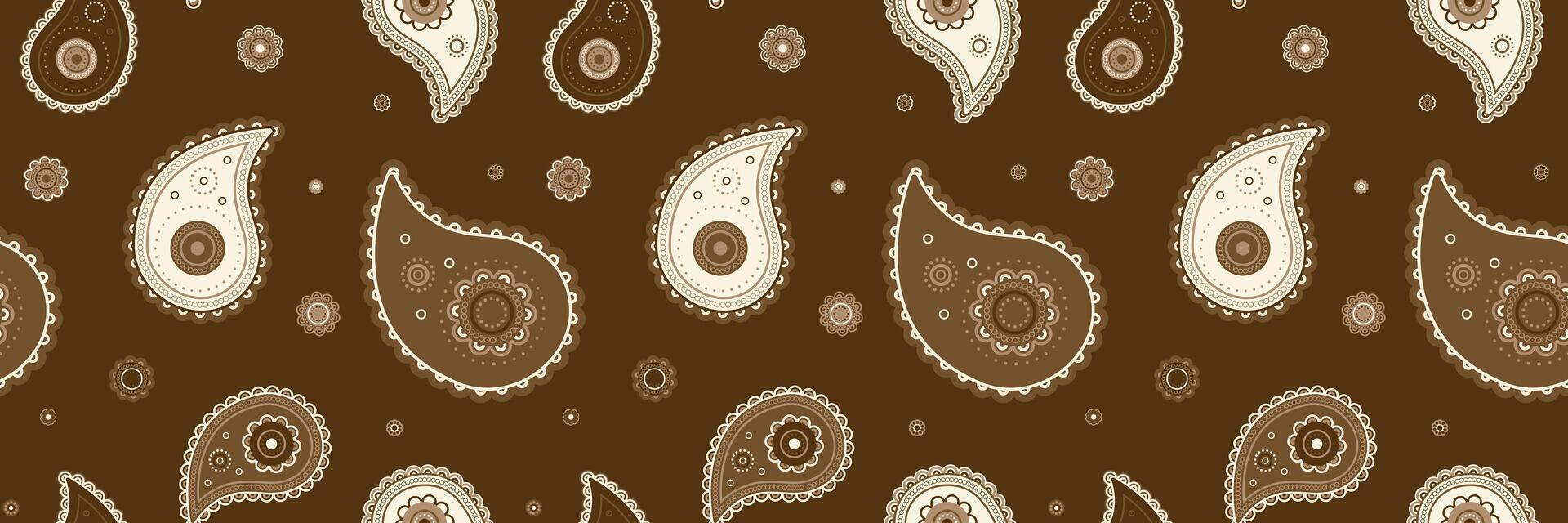 Repetition paisley royalty chic. Picture linen with petal artwork. Paper trend to image elegant. vector