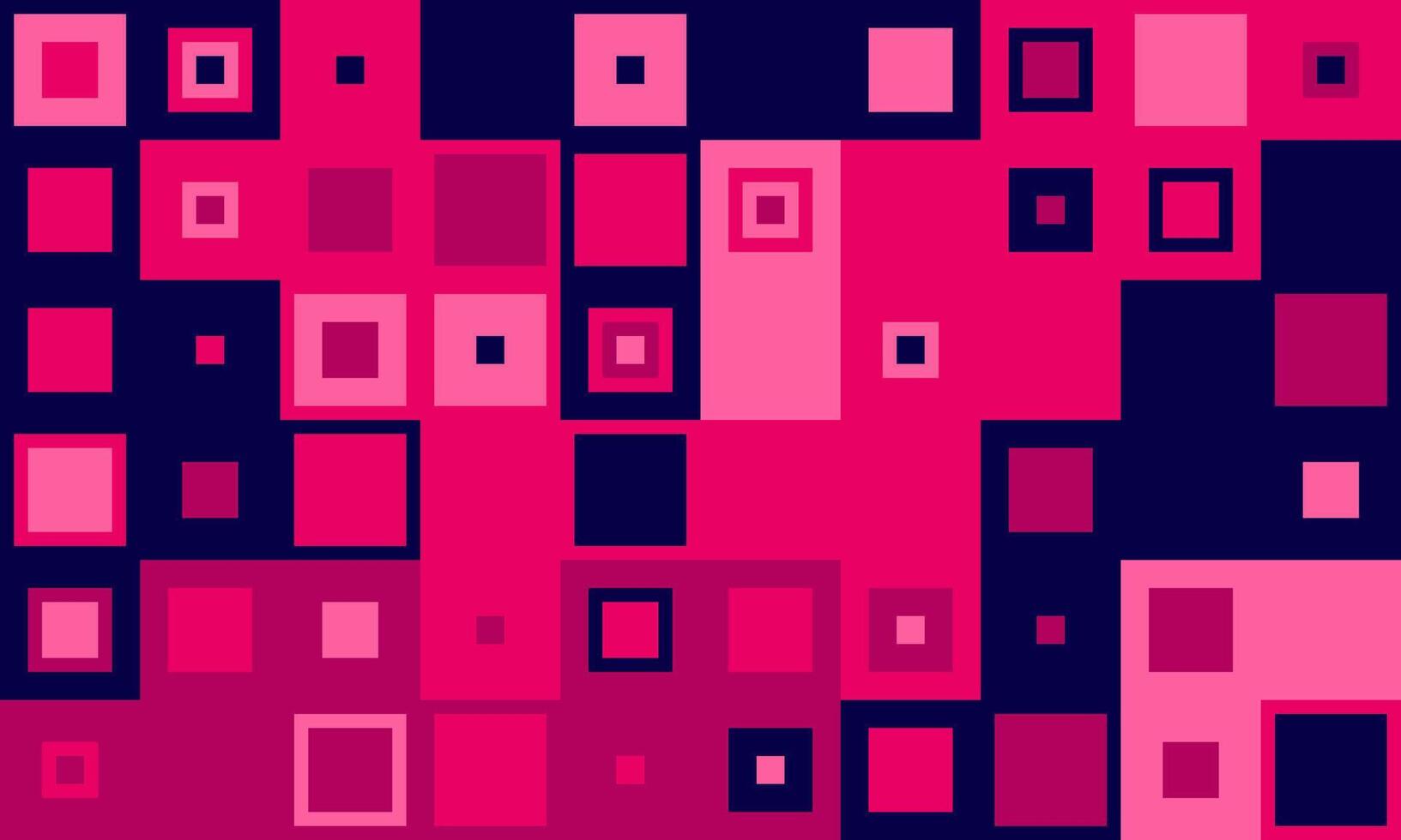 Abstract geometric background featuring vibrant pink and dark blue squares of varying sizes. A modern, dynamic design ideal for websites, presentations, or as a textured overlay. vector