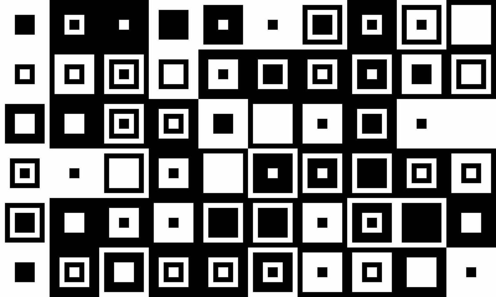 Abstract black and white square pattern. Geometric design ideal for backgrounds, website banners, or modern art projects. vector