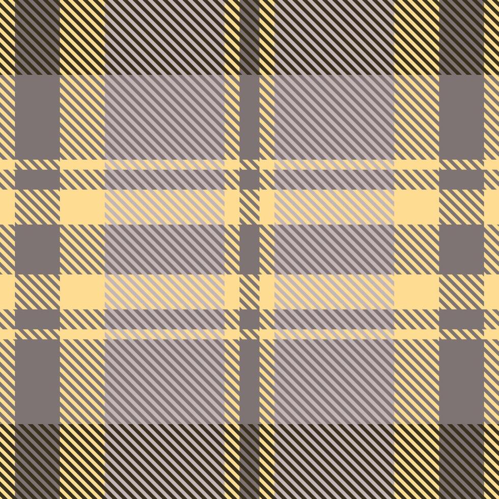 Subtle pastel plaid pattern in soft yellow and gray hues. Elegant, versatile design ideal for textiles, stationery, or website backgrounds. Evokes feelings of warmth and sophistication. vector