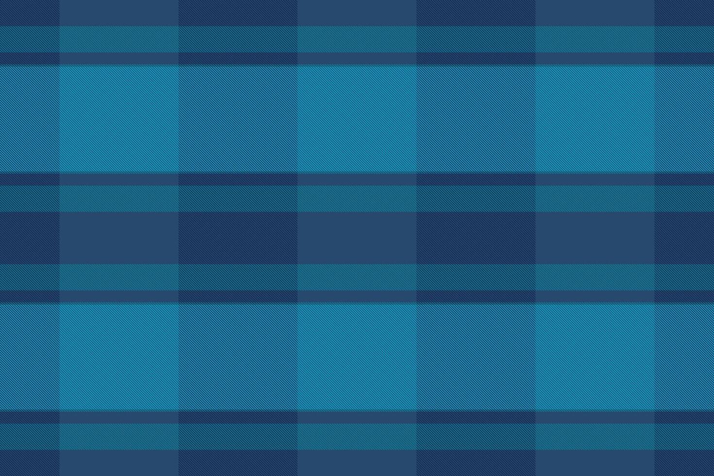 Holiday seamless texture , coloured textile plaid tartan. Tough check background pattern fabric in blue and cyan colors. vector