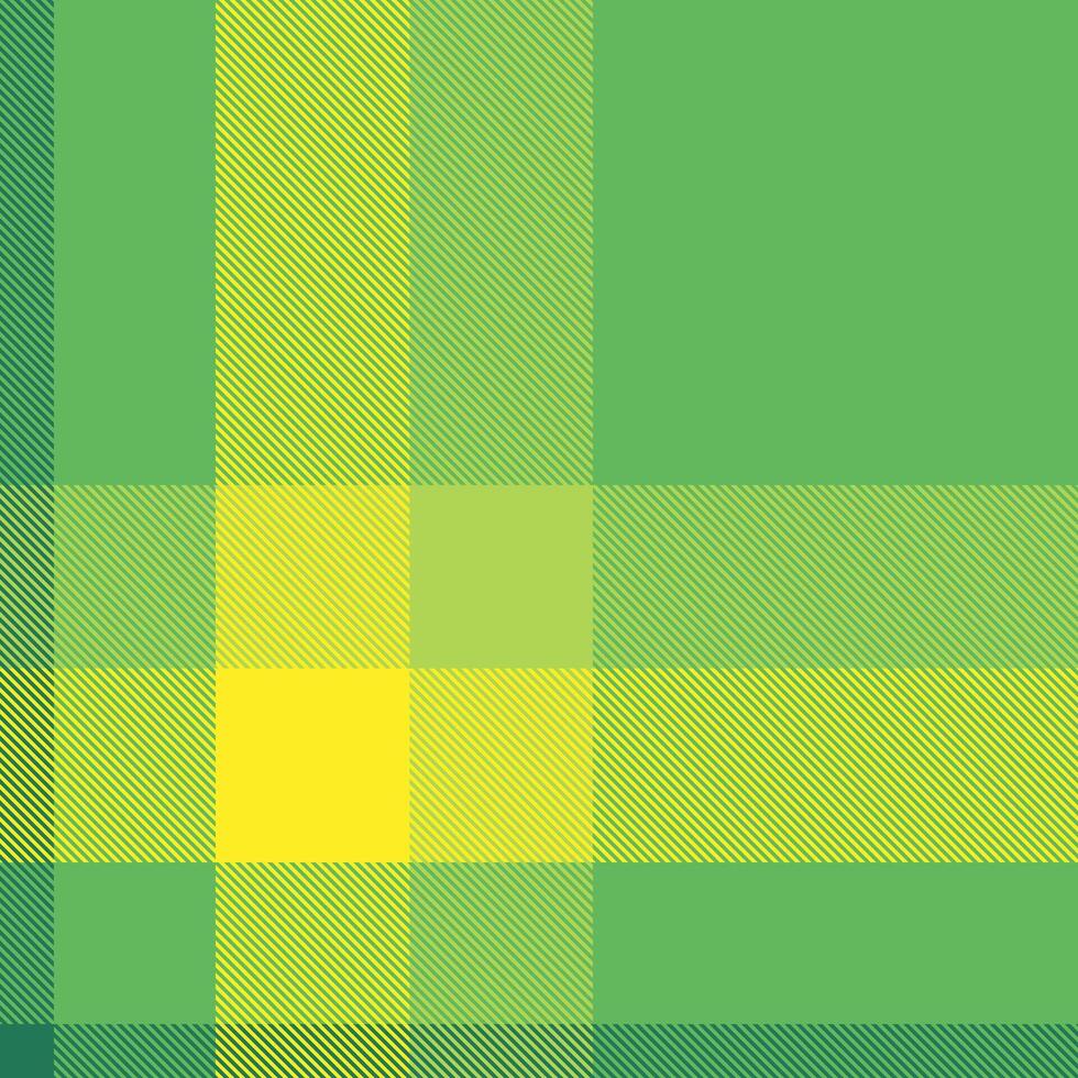 Vibrant green and yellow plaid pattern. Perfect for textile design, website backgrounds, or springsummer themed projects. This cheerful, textured image evokes feelings of freshness and optimism. vector