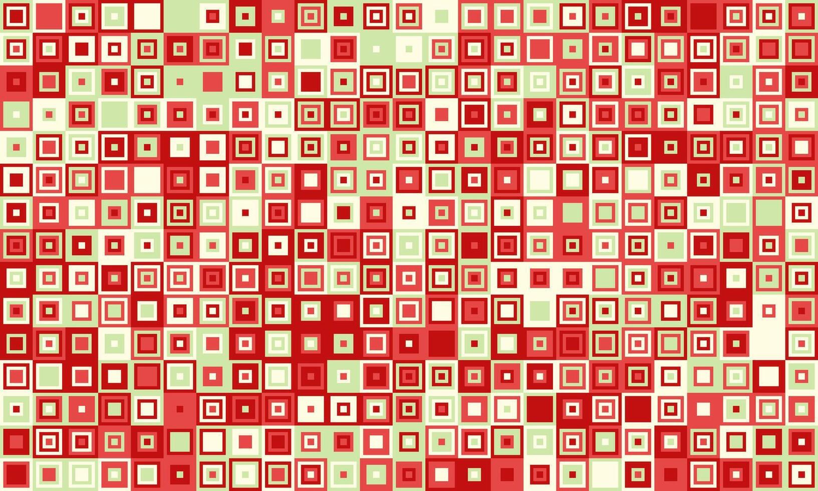 Abstract red and cream square pattern. Geometric mosaic background ideal for website banners, presentations, or textile designs. vector