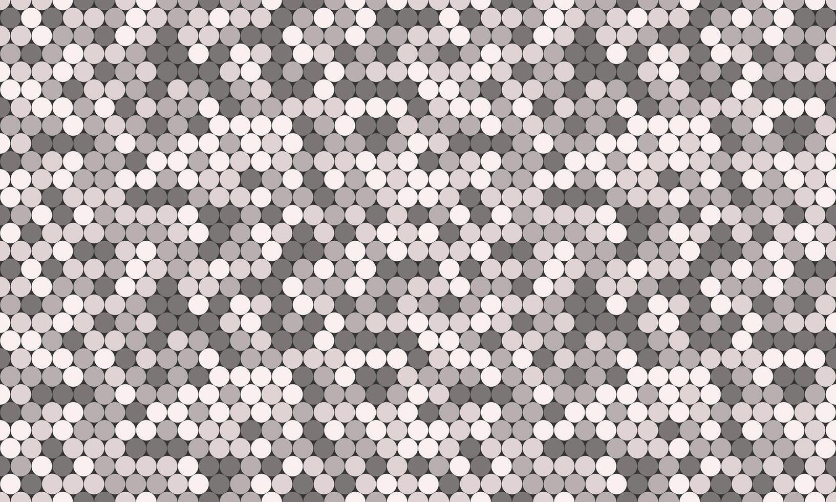 Abstract grayscale geometric pattern. Seamless texture of overlapping circles creates a modern, stylish design perfect for backgrounds, website banners, or textile prints. vector