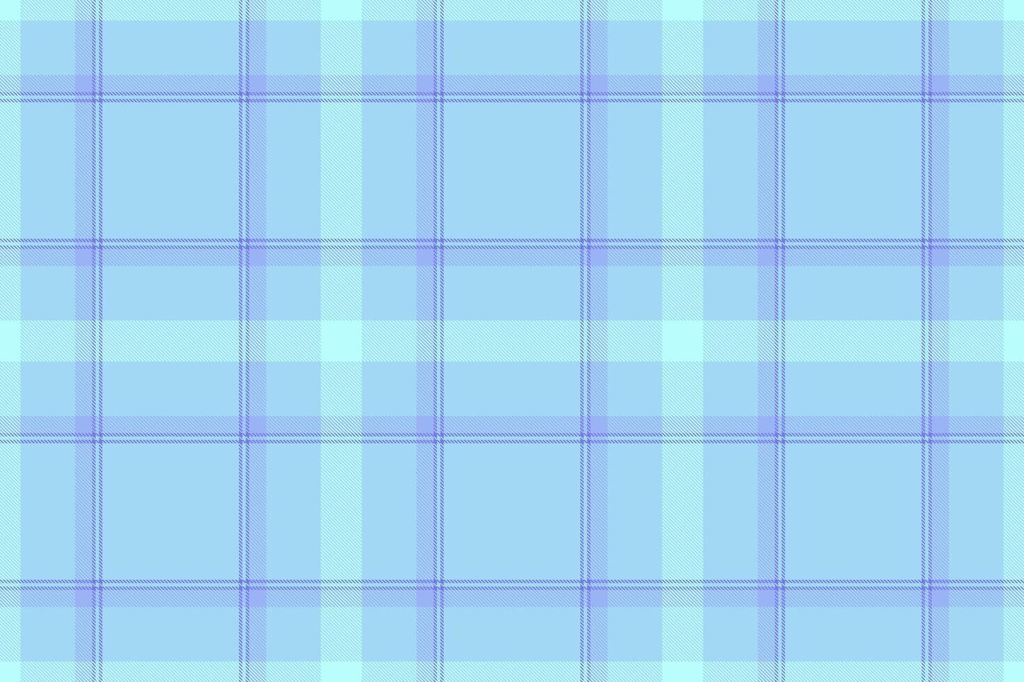 Serene pastel blue and light aqua plaid pattern. Perfect for backgrounds, textile design, or adding a touch of gentle sophistication to your projects. vector