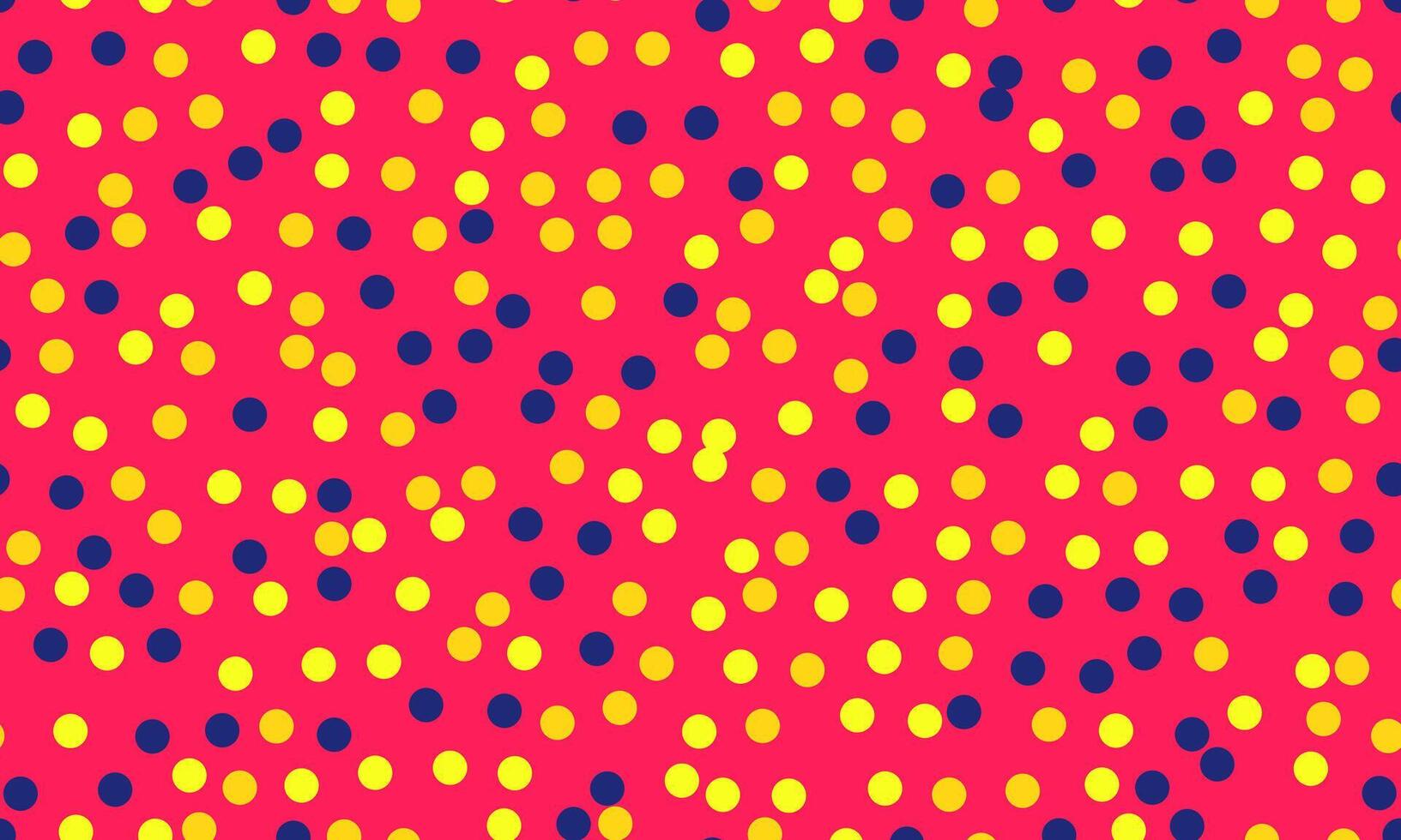 Vibrant confetti pattern in yellow and navy on a bold pink background. Perfect for celebratory designs, backgrounds, textiles, or playful branding. vector