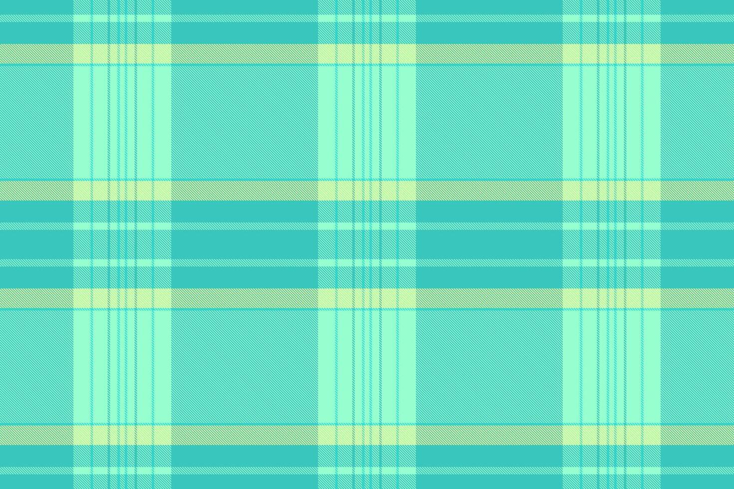 Luxurious seamless background, classic plaid check texture. Strip textile pattern tartan fabric in teal and mint colors. vector