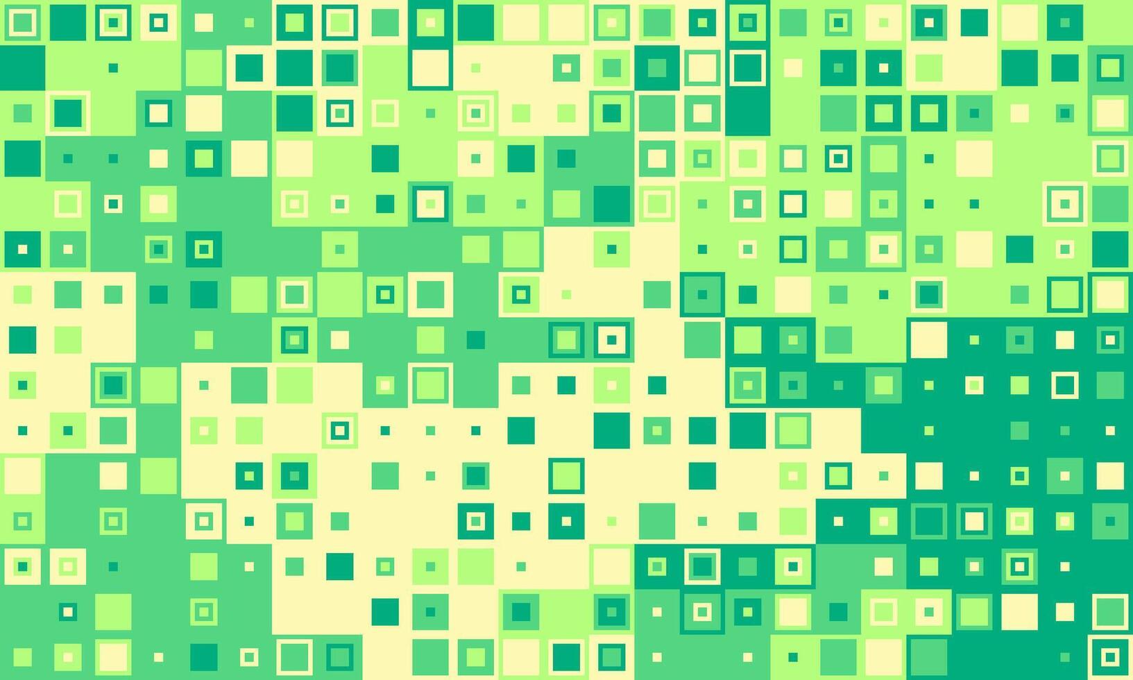 Abstract green and yellow square pixel pattern. Perfect for tech, website backgrounds, presentations, or modern design projects. Represents data, technology, or digital concepts. vector