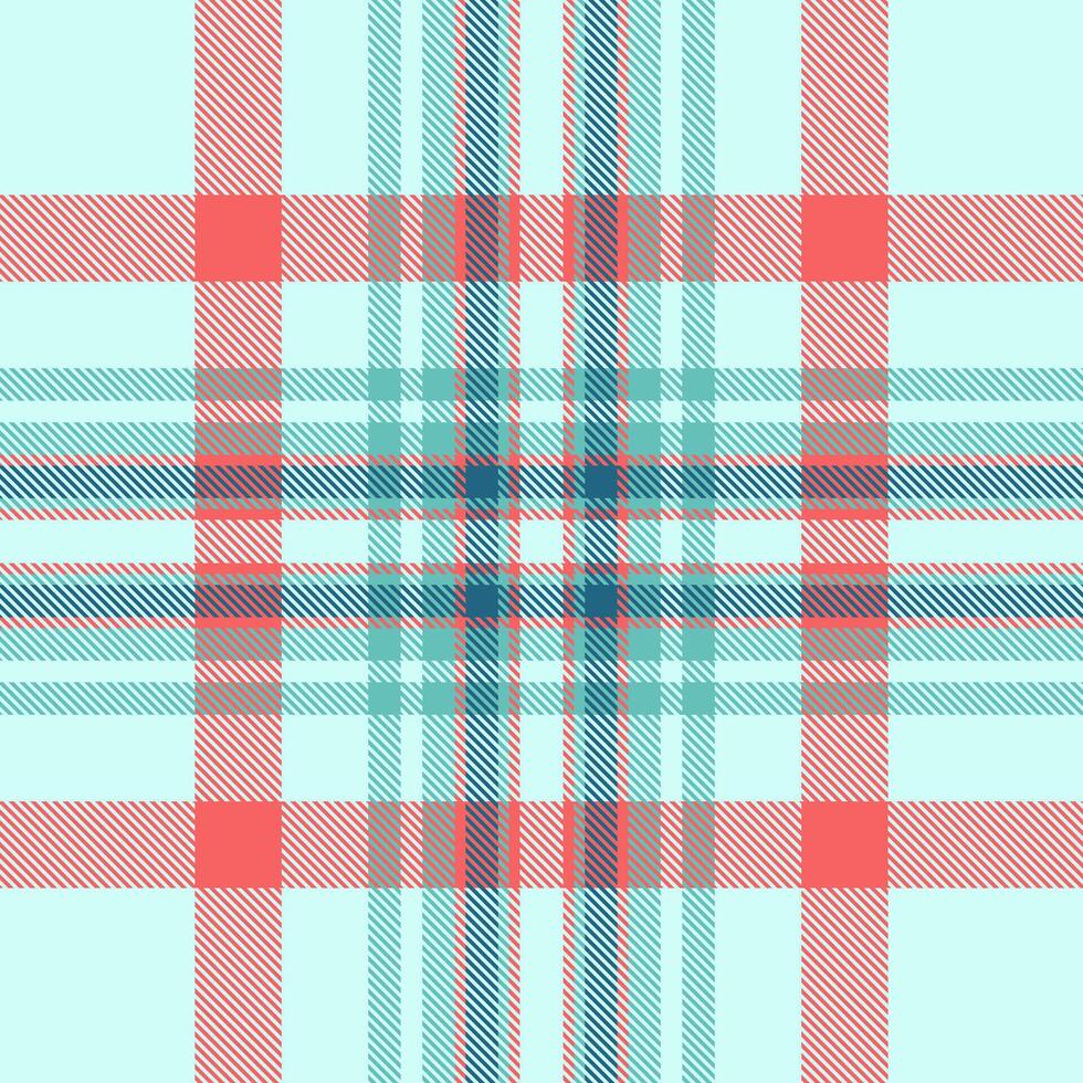 Guy texture check, valentines day tartan fabric textile. Idea background seamless plaid pattern in light and red colors. vector