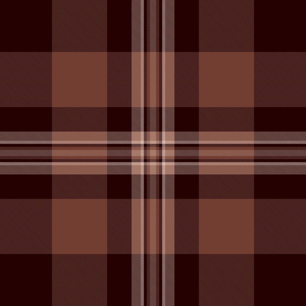 Delicate textile plaid check, hobby pattern background tartan. Tissue texture fabric seamless in black and red colors. vector