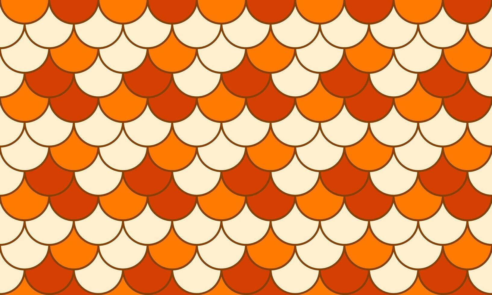 Vibrant autumnal scales pattern. Perfect for fallthemed designs, textiles, or website backgrounds. This repeating geometric design offers a retro, stylish feel. vector