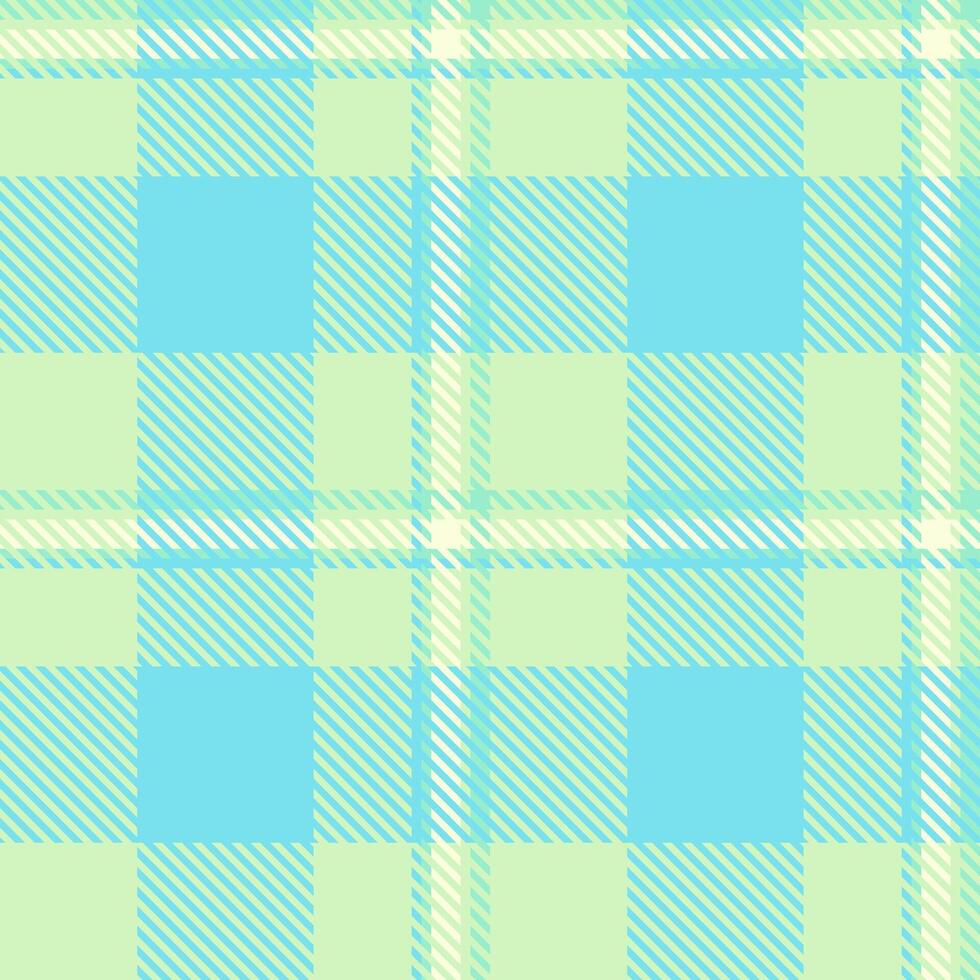 Pastel plaid pattern in soft blue and green hues. Ideal for textiles, backgrounds, or website design, this cheerful and versatile image evokes feelings of spring, freshness, and tranquility. vector