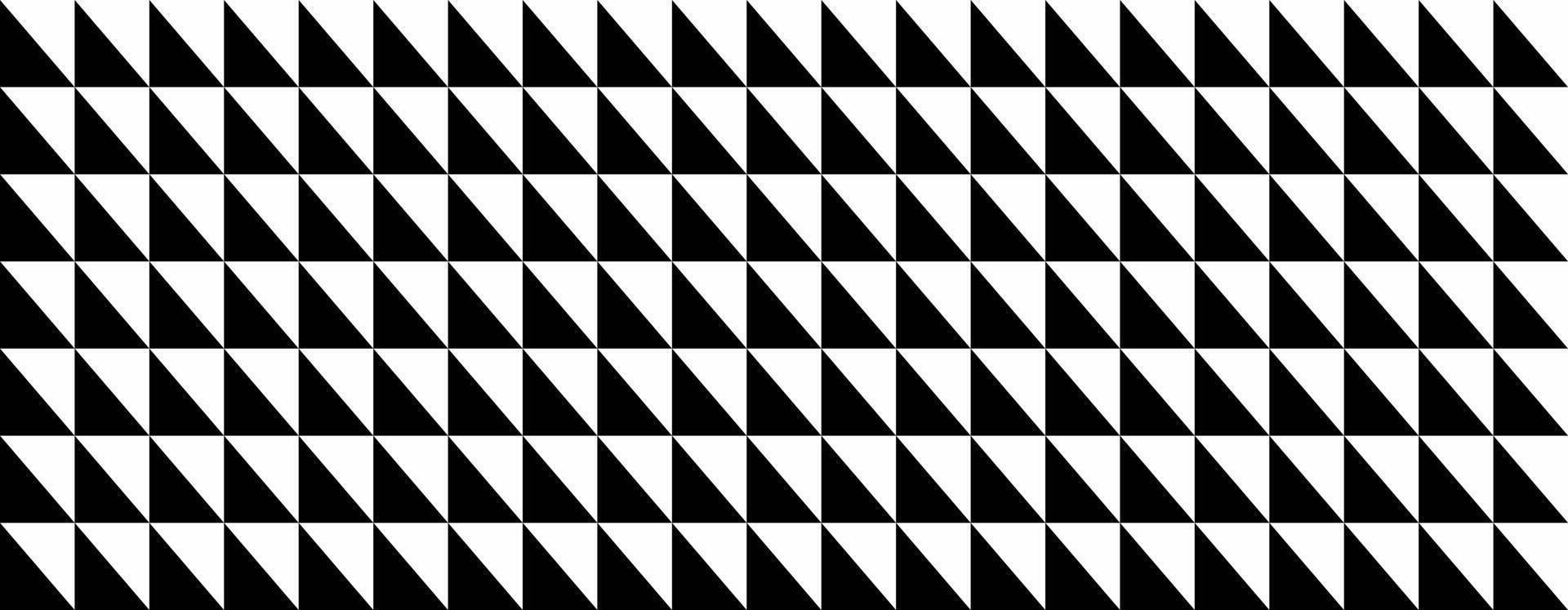 Abstract geometric monochrome pattern. Repeating black and white triangle design. Ideal for backgrounds, textures, or modern design projects. vector