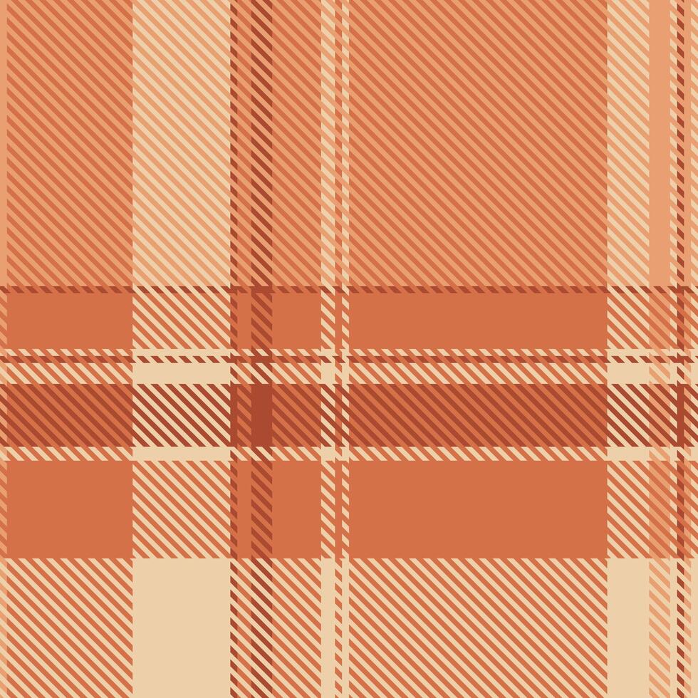 Warm autumnal plaid pattern in earthy tones. Versatile design ideal for fallthemed projects, textiles, website backgrounds, or packaging. vector
