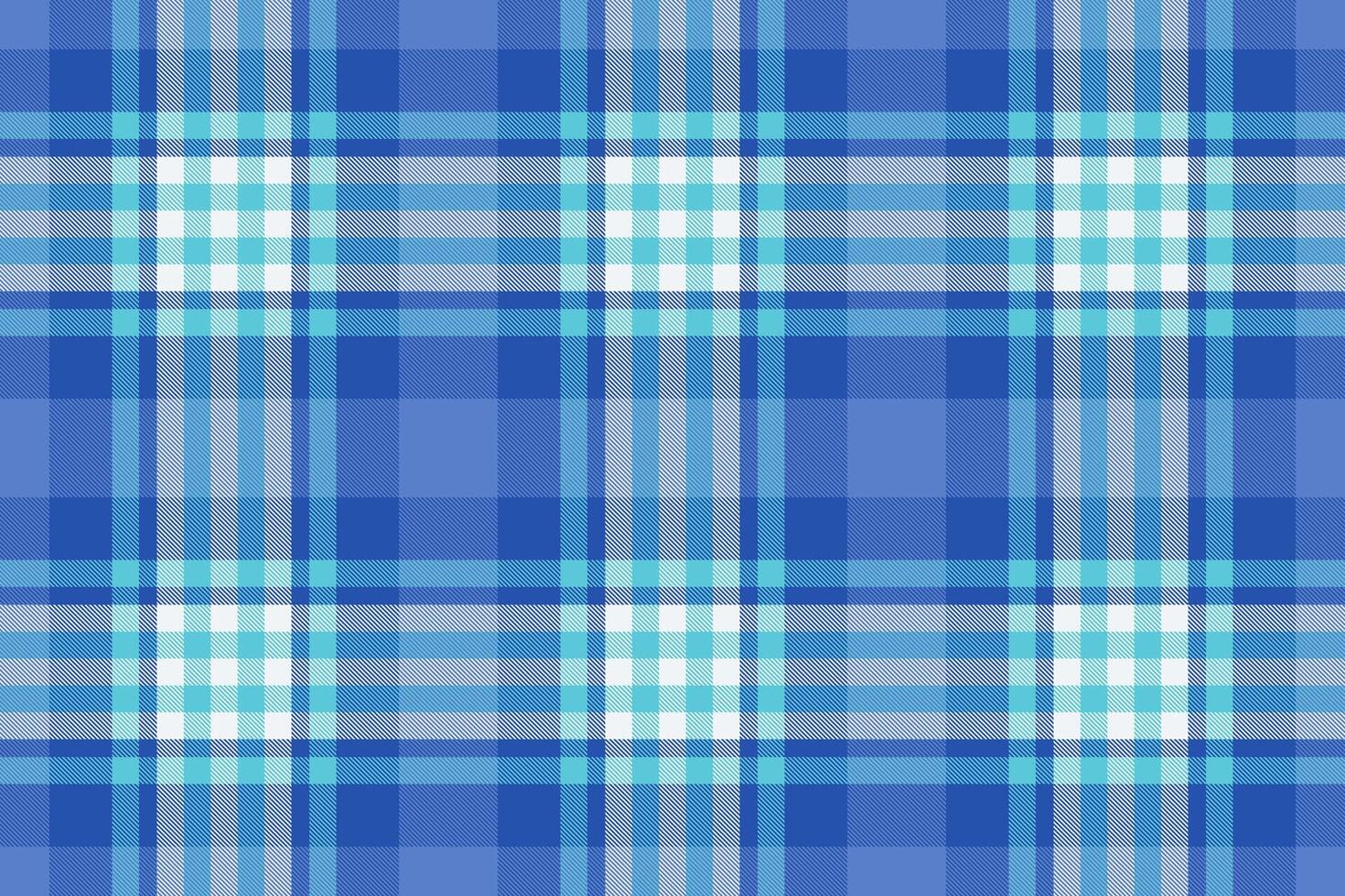 Serene blue and teal plaid pattern. Perfect for textile design, website backgrounds, or crafting projects. This seamless texture evokes calmness and sophistication. vector