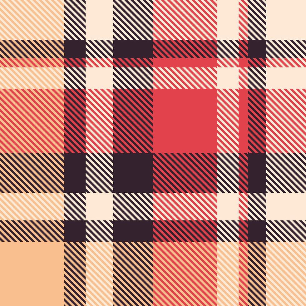 Vibrant plaid pattern in warm autumnal hues. Perfect for textile design, fallthemed projects, or adding a touch of rustic charm to your designs. vector