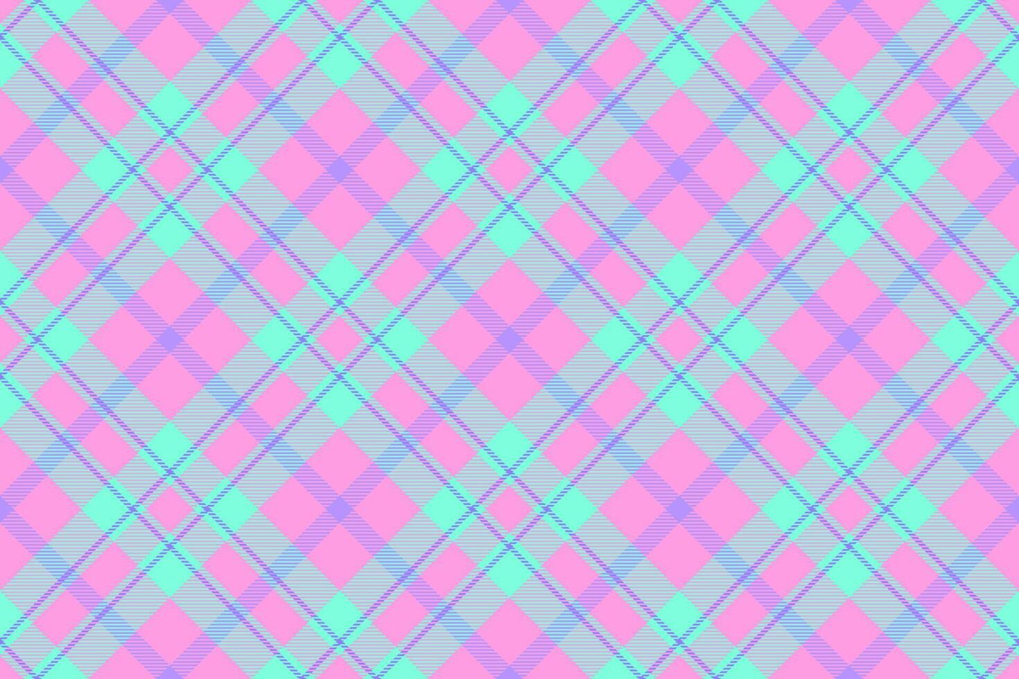 Sweet pastel plaid pattern. Perfect for backgrounds, textiles, and playful designs. This soft, cheerful image evokes feelings of happiness and femininity. vector