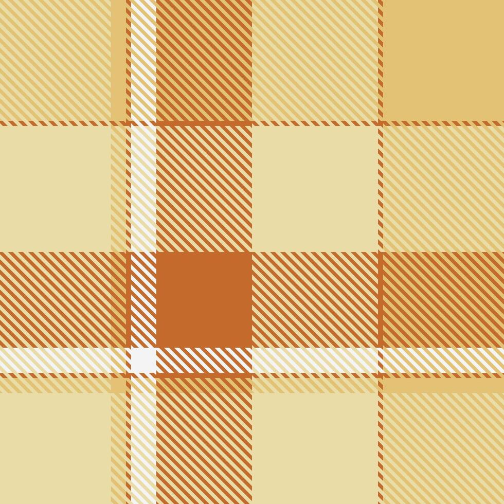 Tradition seamless plaid, geometry check textile tartan. Official background pattern fabric texture in light and amber colors. vector