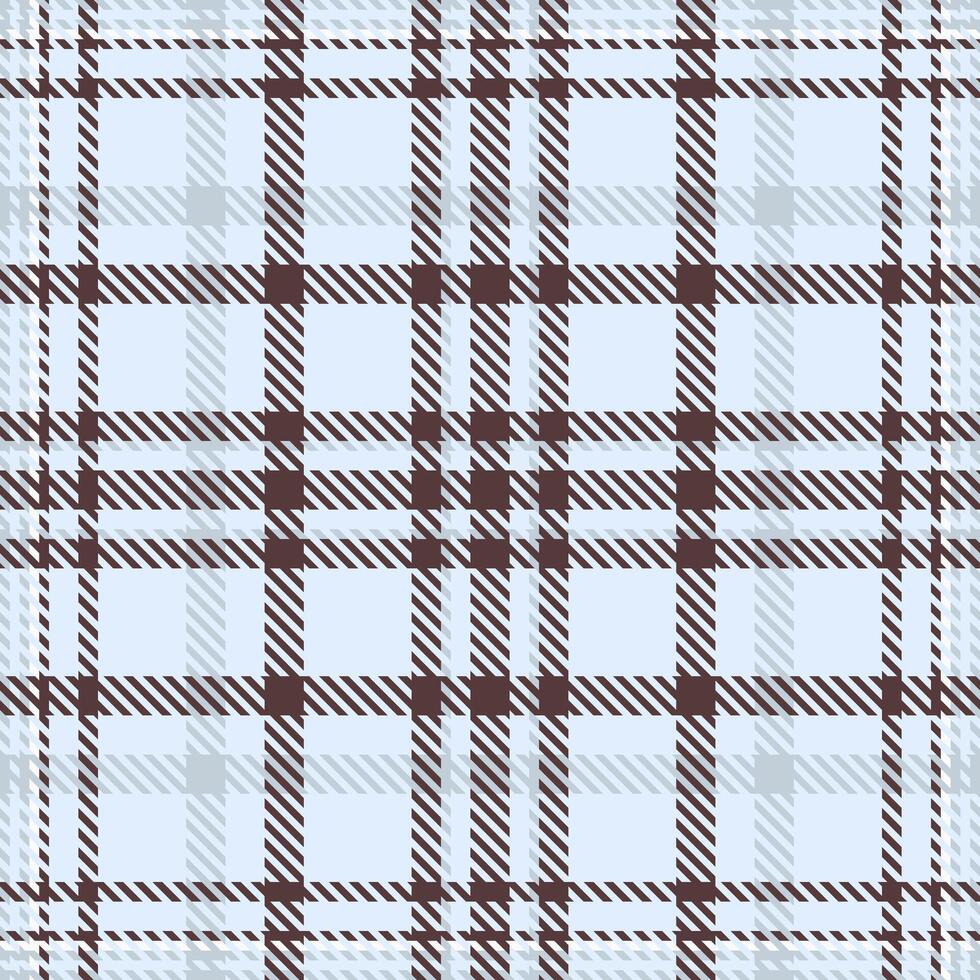 Elegant light blue and brown plaid pattern. Perfect for textile design, fashion, websites, or any project needing a sophisticated and timeless texture. vector