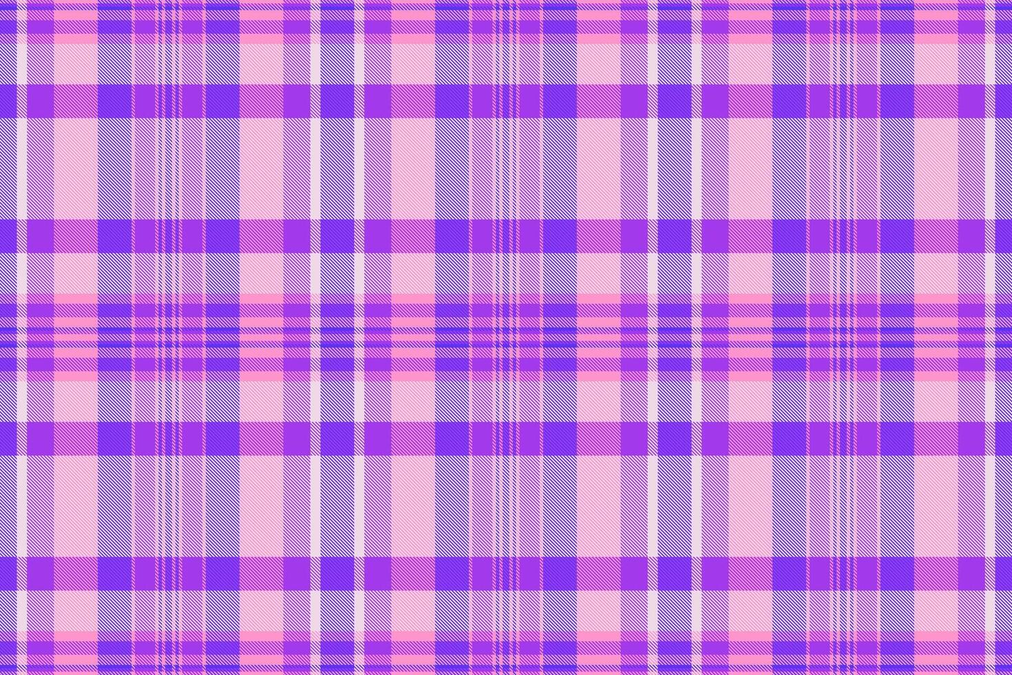 Customize background tartan textile, elegance fabric plaid texture. Woman check pattern seamless in light and violet colors. vector