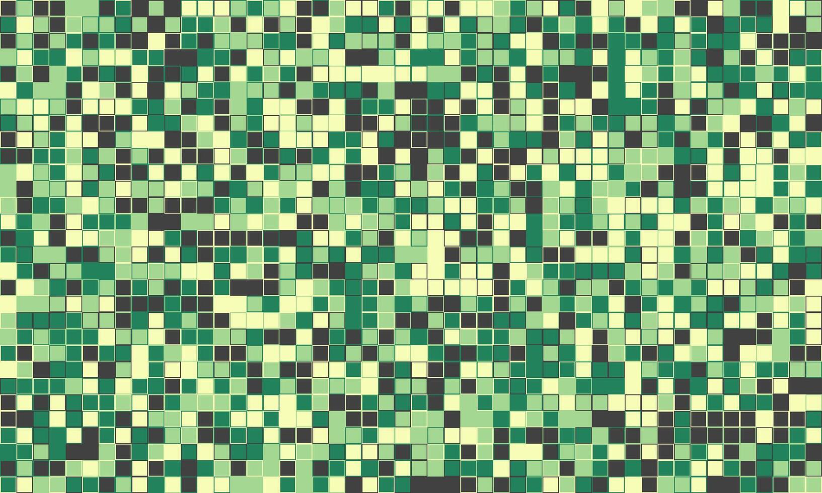 Abstract green and beige pixelated mosaic pattern. Perfect for website backgrounds, digital art, modern design, and textile prints. vector