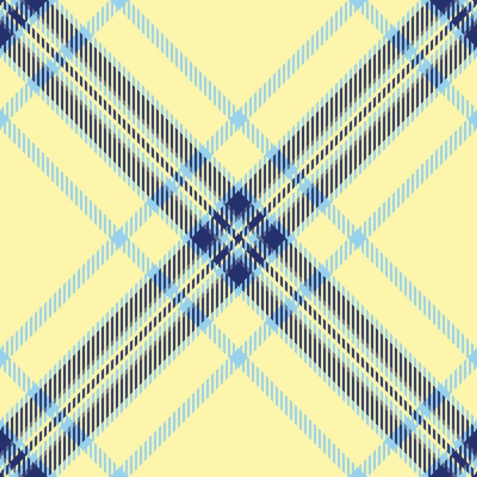 Elegant pastel yellow and blue plaid pattern. A seamless texture perfect for textile design, website backgrounds, or packaging. vector