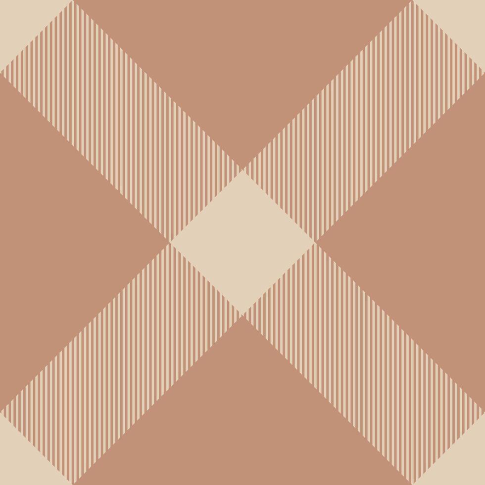 Elegant beige and terracotta plaid pattern. Subtle texture and neutral tones create a sophisticated design perfect for backgrounds, textiles, or packaging. vector