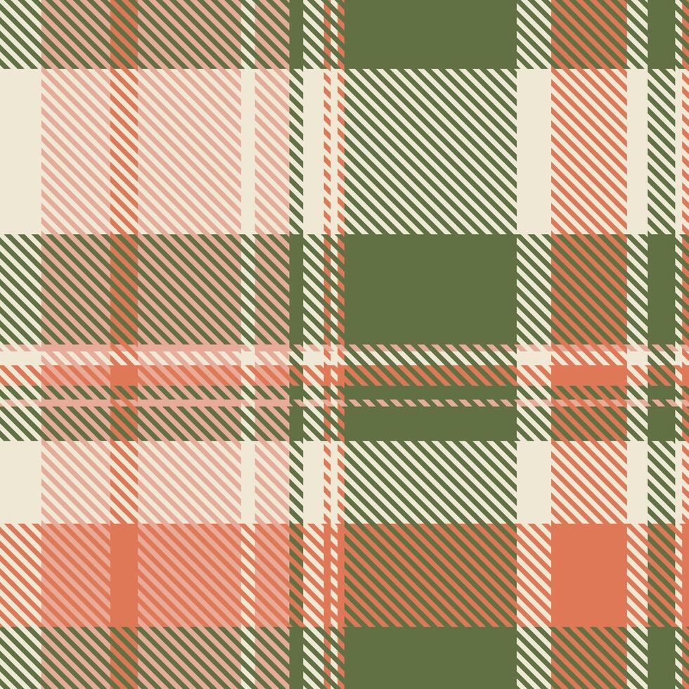 Decor background textile pattern, post texture check seamless. Chic plaid fabric tartan in red and green colors. vector