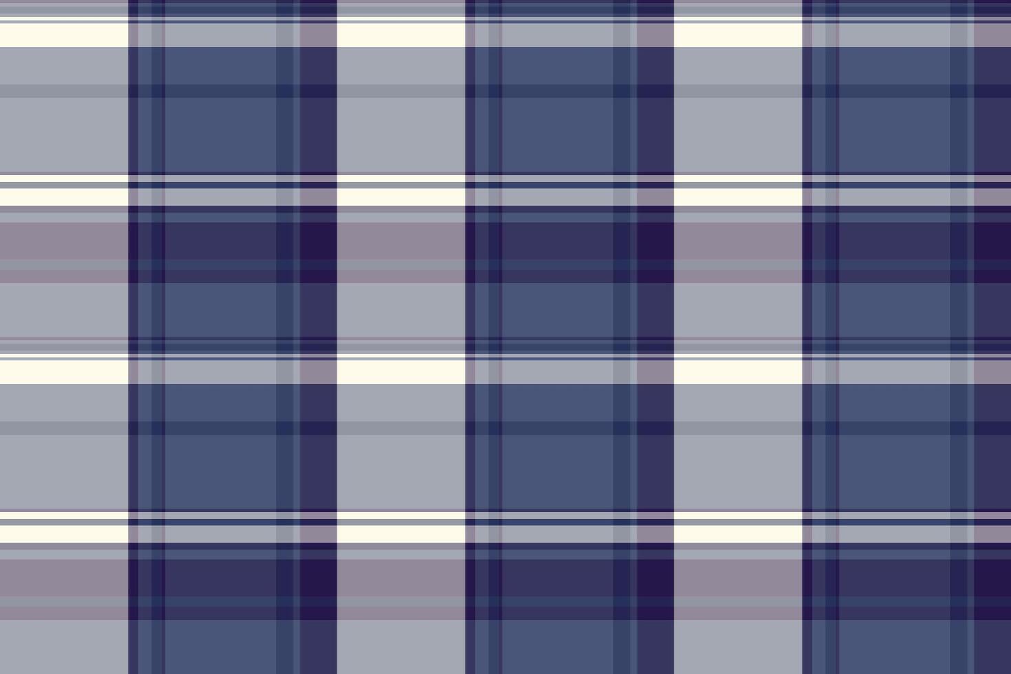 Print background check fabric, serene tartan textile . Chequered plaid pattern seamless texture in blue and pastel colors. vector
