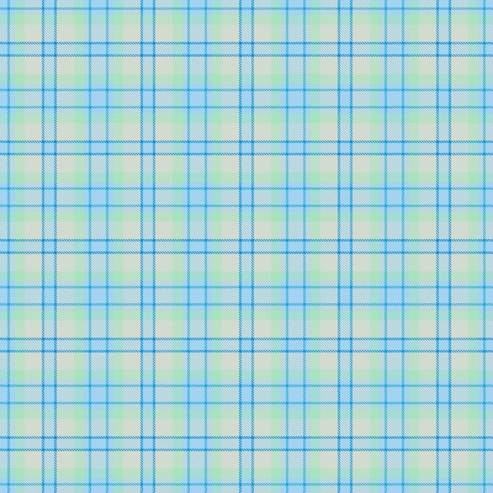 Scotland tartan fabric background, loft pattern textile seamless. Worldwide check texture plaid in cyan and white colors. vector