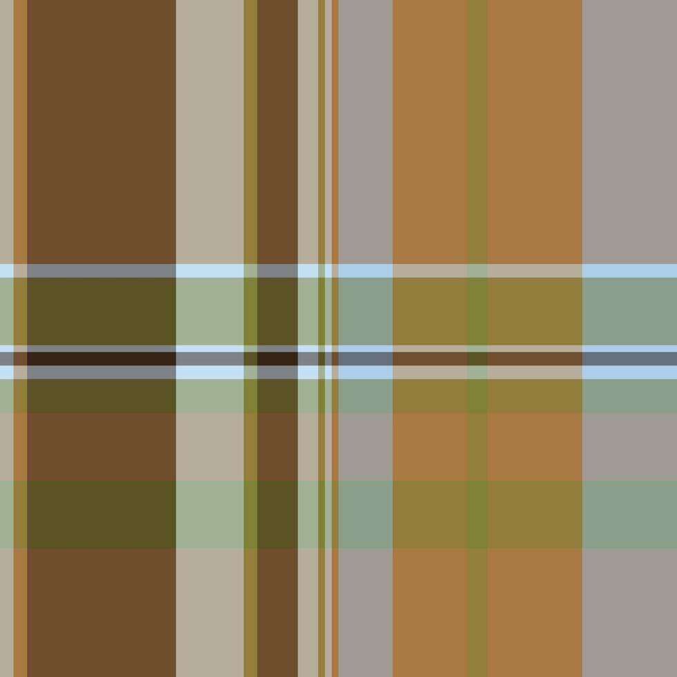 Doodle tartan textile, mat check plaid texture. Size background seamless fabric pattern in pastel and orange colors. vector